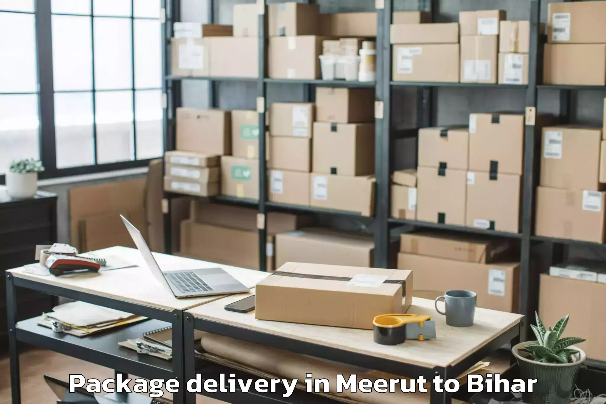 Quality Meerut to Jahanabad Package Delivery